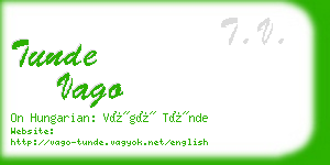 tunde vago business card